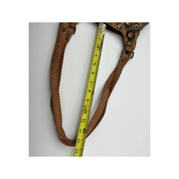 Anuschka Hand Painted Purse Cross Body Bag Butterfly Shoulder Boho - Picture 7 of 12